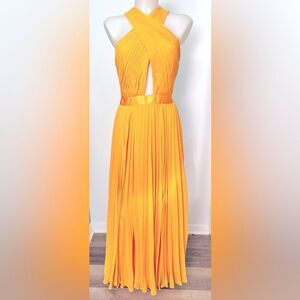 Joie Elenita Yellow Maxi Silk Dress NWT - Size 4